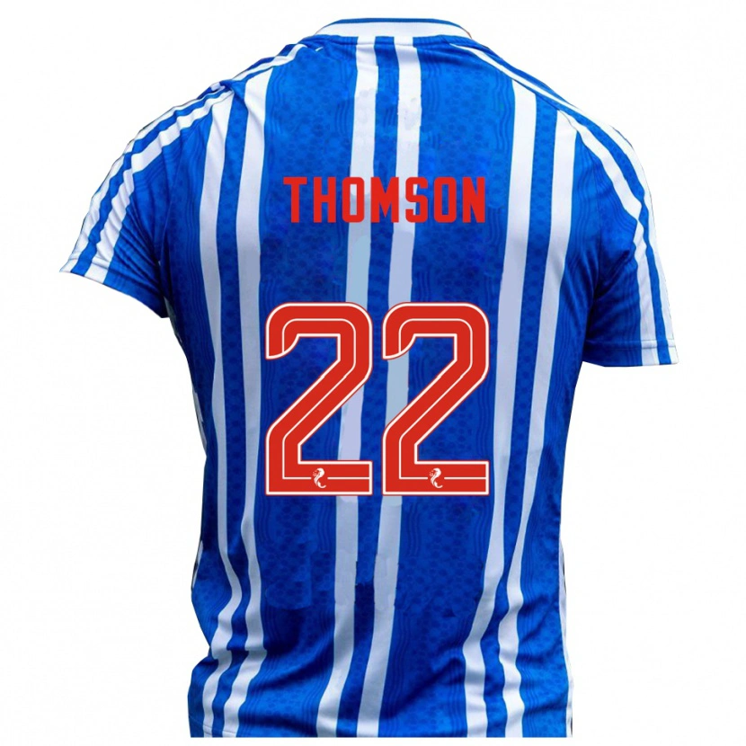 Danxen Kinder Jack Thomson #22 Blau Weiß Heimtrikot Trikot 2025/26 T-Shirt