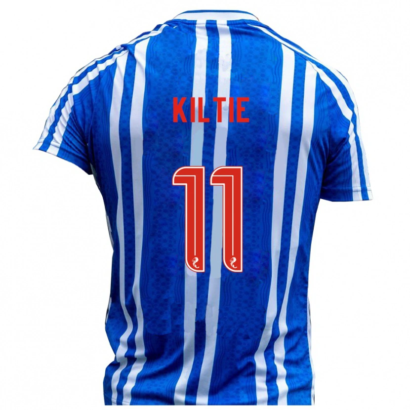Danxen Kinder Greg Kiltie #11 Blau Weiß Heimtrikot Trikot 2025/26 T-Shirt