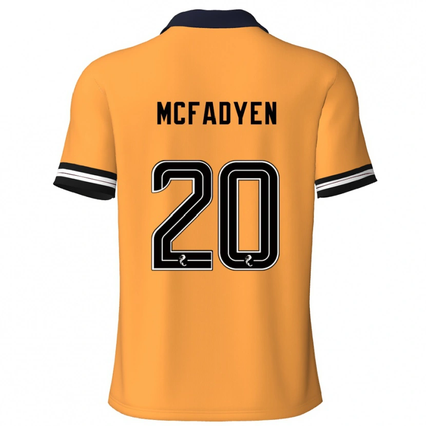 Danxen Kinder Emma Mcfadyen #20 Gelb Schwarz Heimtrikot Trikot 2025/26 T-Shirt