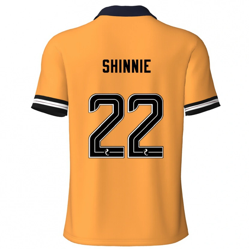Danxen Kinder Andrew Shinnie #22 Gelb Schwarz Heimtrikot Trikot 2025/26 T-Shirt