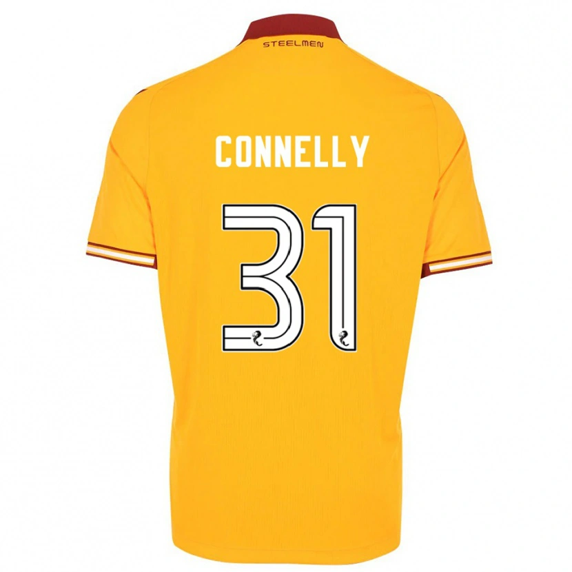 Danxen Kinder Matty Connelly #31 Gelb Burgunderrot Heimtrikot Trikot 2025/26 T-Shirt