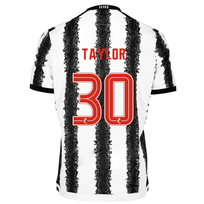 Danxen Kinder Fraser Taylor #30 Weiß Schwarz Heimtrikot Trikot 2025/26 T-Shirt
