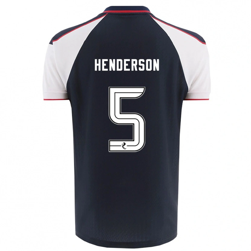 Danxen Kinder Liam Henderson #5 Marine Weiß Heimtrikot Trikot 2025/26 T-Shirt