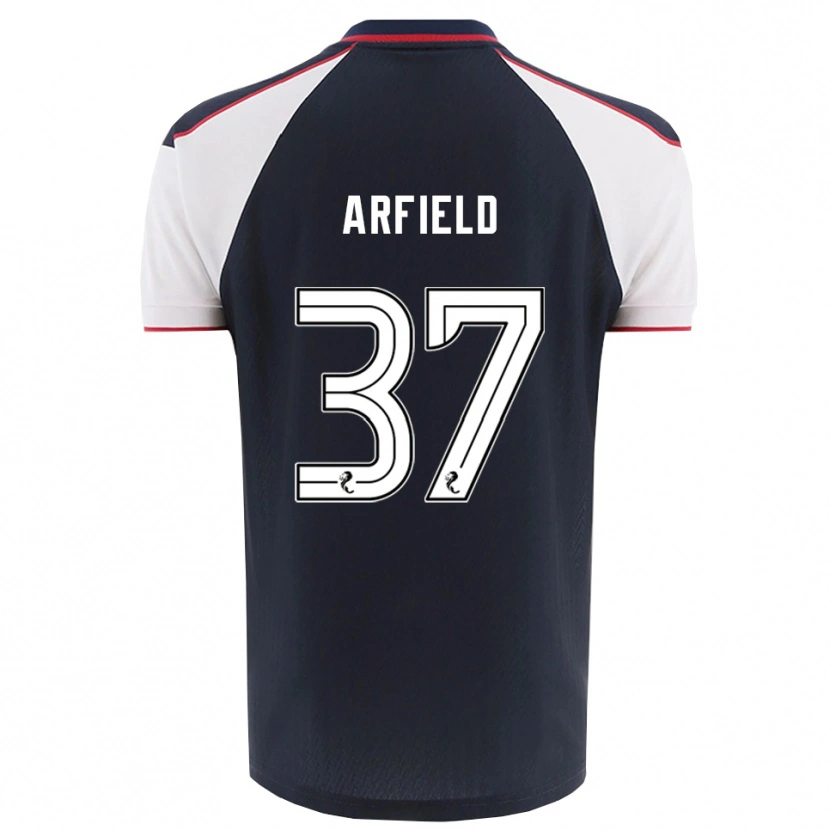 Danxen Kinder Scott Arfield #37 Marine Weiß Heimtrikot Trikot 2025/26 T-Shirt