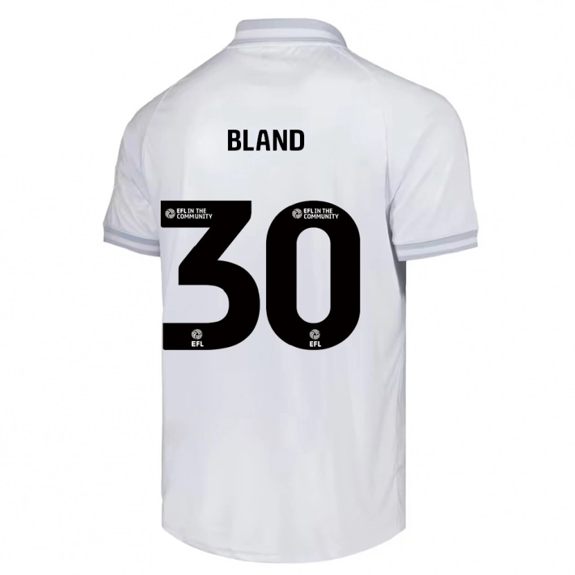 Danxen Kinder Jonathan Bland #30 Weiß Grau Schwarz Auswärtstrikot Trikot 2025/26 T-Shirt