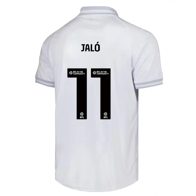 Danxen Kinder Fábio Jaló #11 Weiß Grau Schwarz Auswärtstrikot Trikot 2025/26 T-Shirt