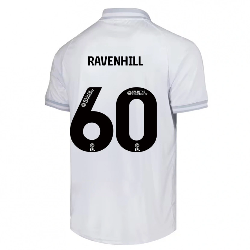 Danxen Kinder Rogan Ravenhill #60 Weiß Grau Schwarz Auswärtstrikot Trikot 2025/26 T-Shirt