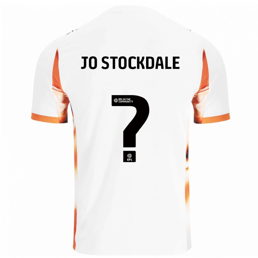 Danxen Kinder Elly Jo Stockdale #0 Weiß Orange Schwarz Auswärtstrikot Trikot 2025/26 T-Shirt