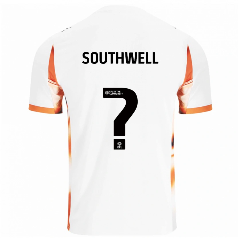 Danxen Kinder Olivia Southwell #0 Weiß Orange Schwarz Auswärtstrikot Trikot 2025/26 T-Shirt