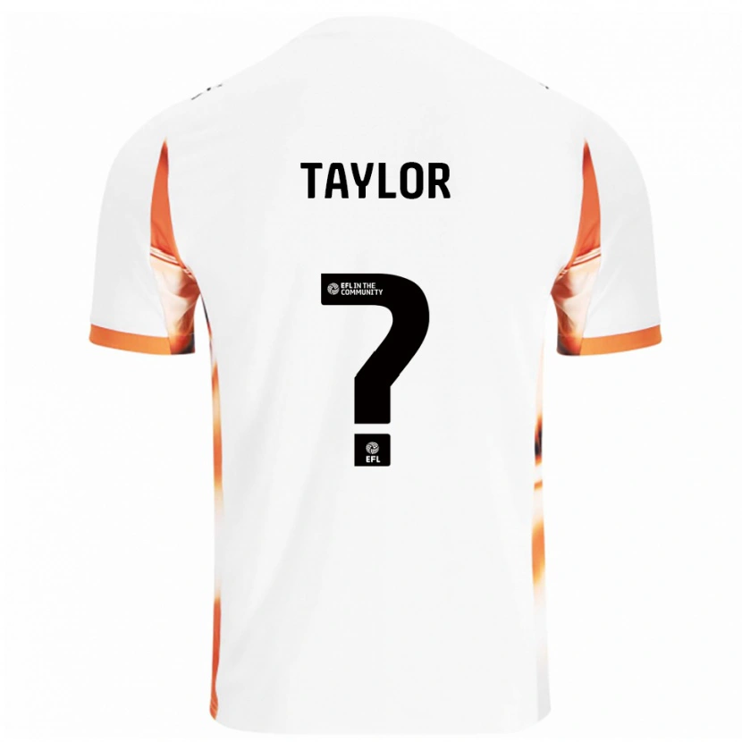 Danxen Kinder Lilly Taylor #0 Weiß Orange Schwarz Auswärtstrikot Trikot 2025/26 T-Shirt