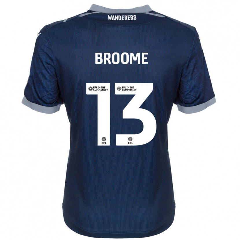 Danxen Kinder Nathan Broome #13 Marine Grau Auswärtstrikot Trikot 2025/26 T-Shirt