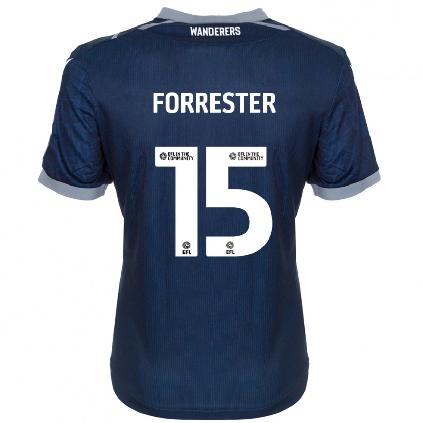 Danxen Kinder Will Forrester #15 Marine Grau Auswärtstrikot Trikot 2025/26 T-Shirt