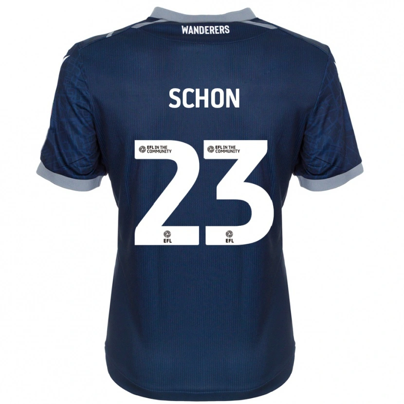 Danxen Kinder Szabolcs Schön #23 Marine Grau Auswärtstrikot Trikot 2025/26 T-Shirt