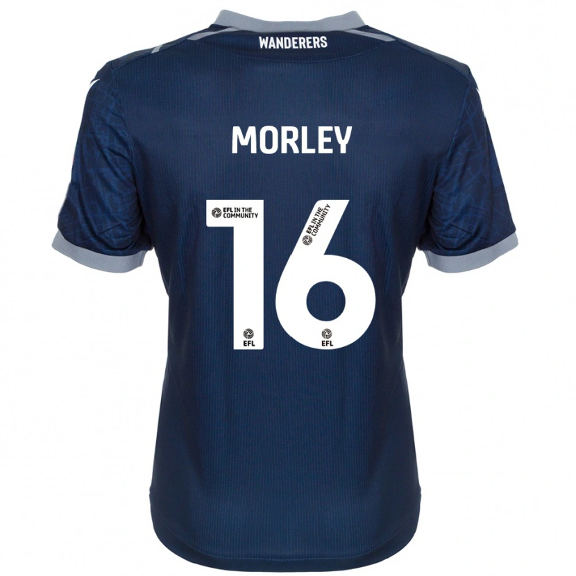 Danxen Kinder Aaron Morley #16 Marine Grau Auswärtstrikot Trikot 2025/26 T-Shirt