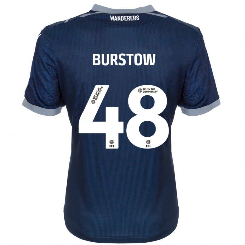Danxen Kinder Mason Burstow #48 Marine Grau Auswärtstrikot Trikot 2025/26 T-Shirt