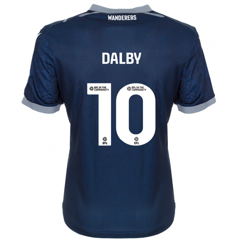 Danxen Kinder Sam Dalby #10 Marine Grau Auswärtstrikot Trikot 2025/26 T-Shirt