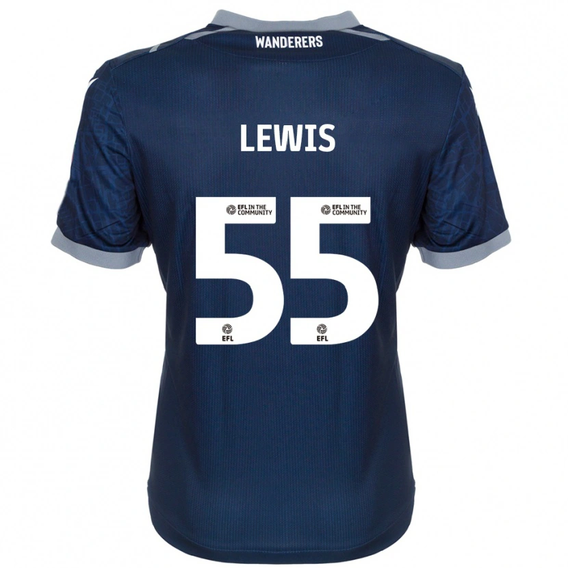 Danxen Kinder Conor Lewis #55 Marine Grau Auswärtstrikot Trikot 2025/26 T-Shirt
