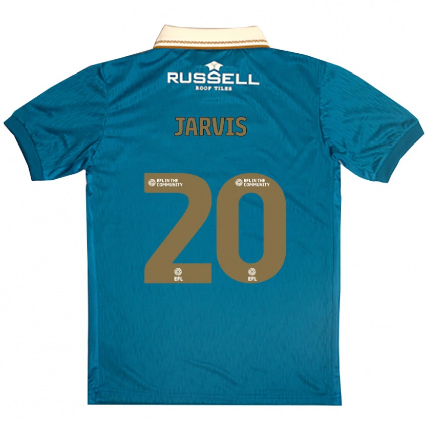 Danxen Kinder Charlotte Jarvis #20 Himmelblau Weiß Auswärtstrikot Trikot 2025/26 T-Shirt
