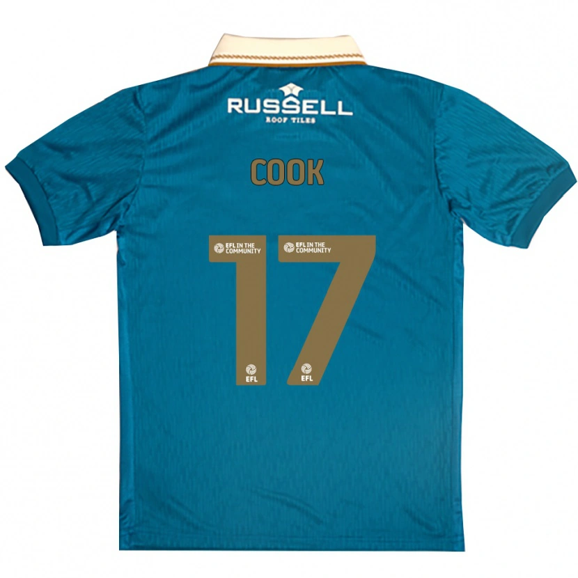 Danxen Kinder Spencer Cook #17 Himmelblau Weiß Auswärtstrikot Trikot 2025/26 T-Shirt