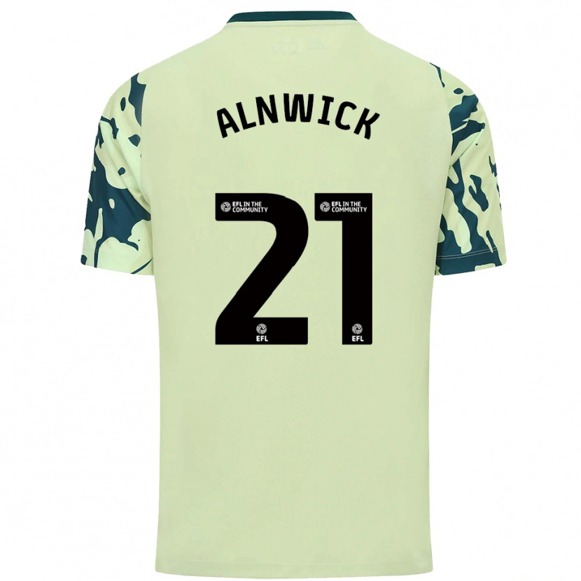 Danxen Kinder Jak Alnwick #21 Dunkelgrün Auswärtstrikot Trikot 2025/26 T-Shirt