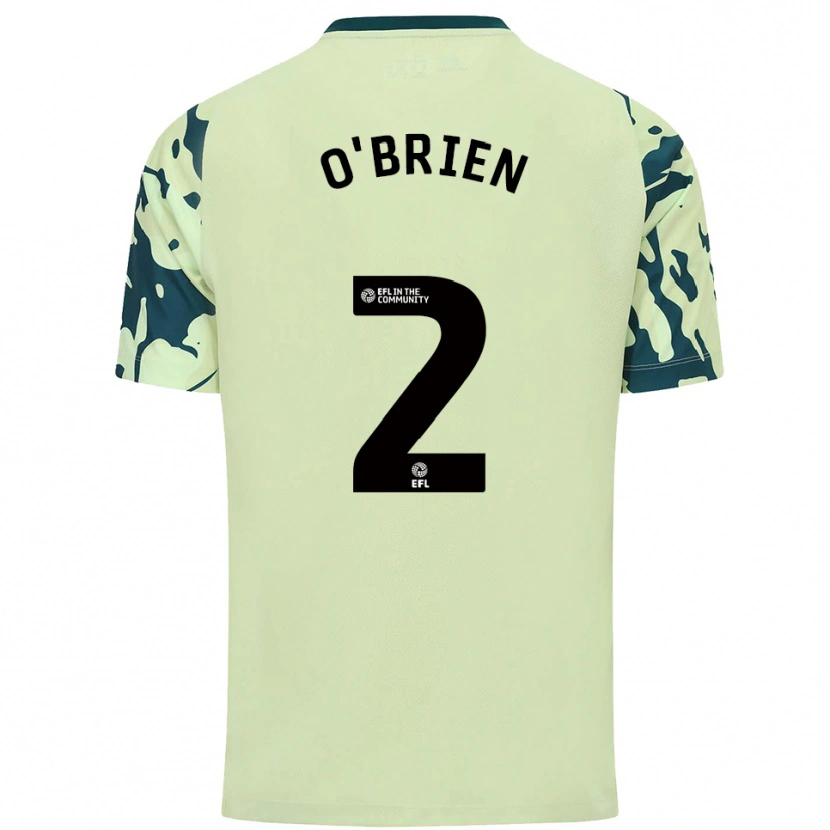 Danxen Kinder Charlie O'brien #2 Dunkelgrün Auswärtstrikot Trikot 2025/26 T-Shirt