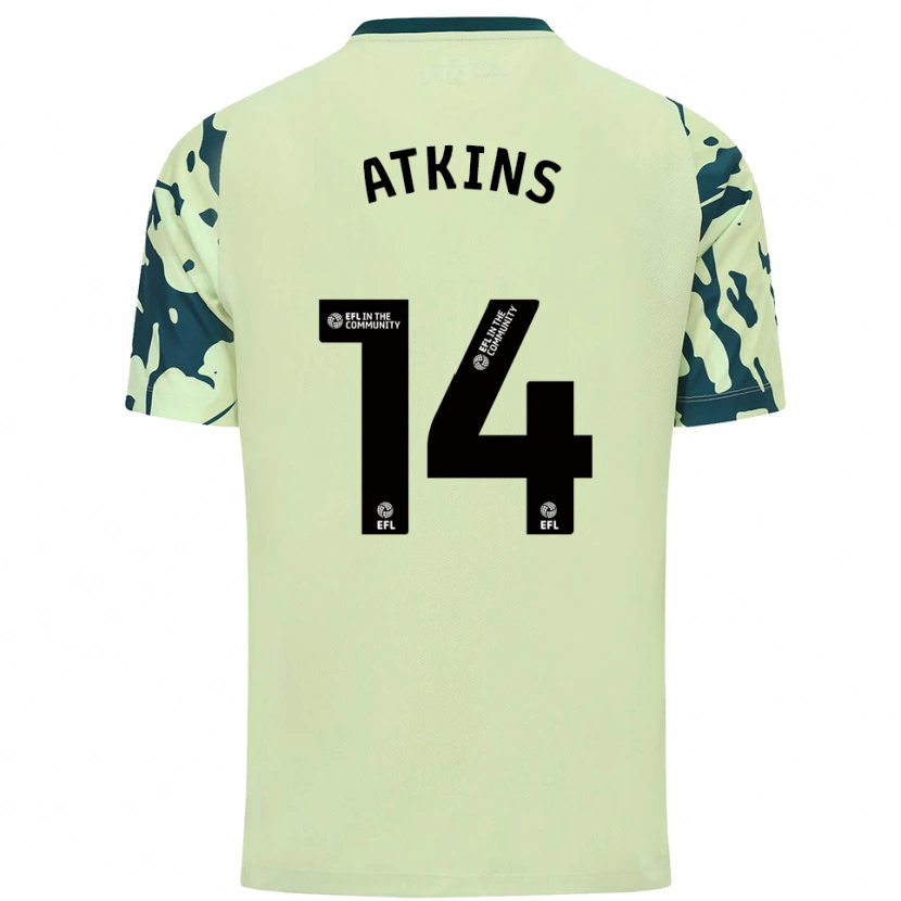 Danxen Kinder Zoe Atkins #14 Dunkelgrün Auswärtstrikot Trikot 2025/26 T-Shirt