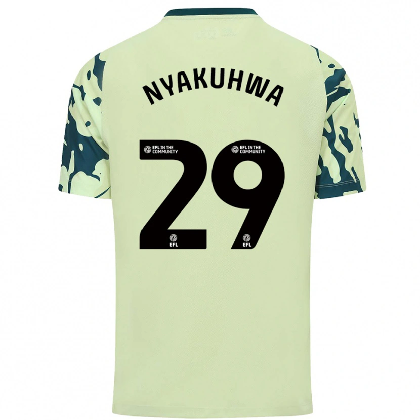 Danxen Kinder Tanatswa Nyakuhwa #29 Dunkelgrün Auswärtstrikot Trikot 2025/26 T-Shirt