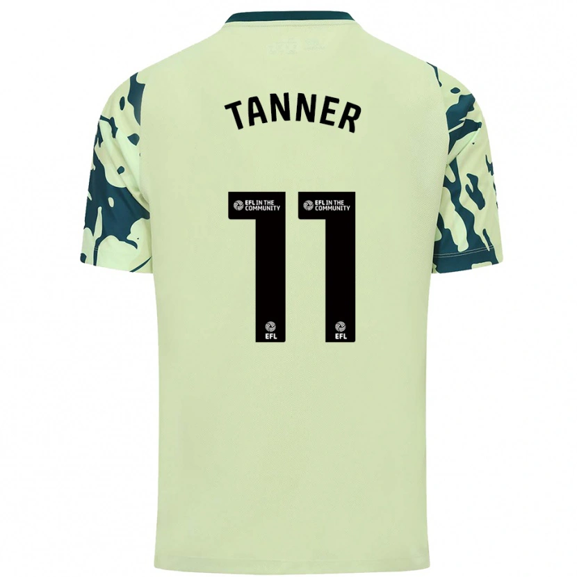 Danxen Kinder Ollie Tanner #11 Dunkelgrün Auswärtstrikot Trikot 2025/26 T-Shirt