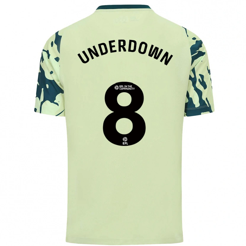 Danxen Kinder Kanisha Underdown #8 Dunkelgrün Auswärtstrikot Trikot 2025/26 T-Shirt