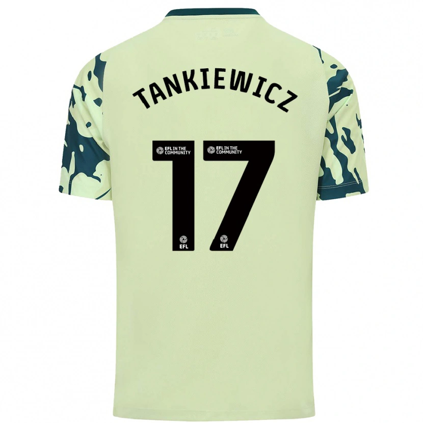 Danxen Kinder Rob Tankiewicz #17 Dunkelgrün Auswärtstrikot Trikot 2025/26 T-Shirt