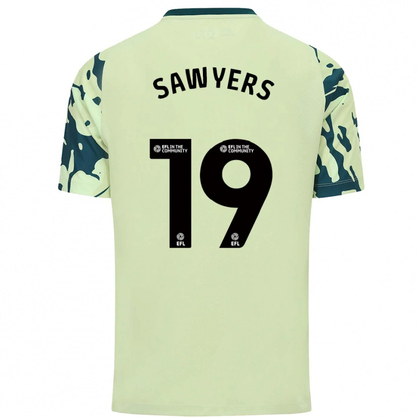 Danxen Kinder Romaine Sawyers #19 Dunkelgrün Auswärtstrikot Trikot 2025/26 T-Shirt