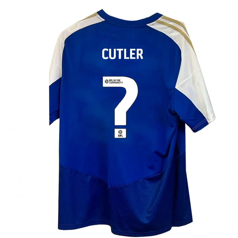 Danxen Kinder Theo Cutler #0 Blau Weiß Gold Auswärtstrikot Trikot 2025/26 T-Shirt