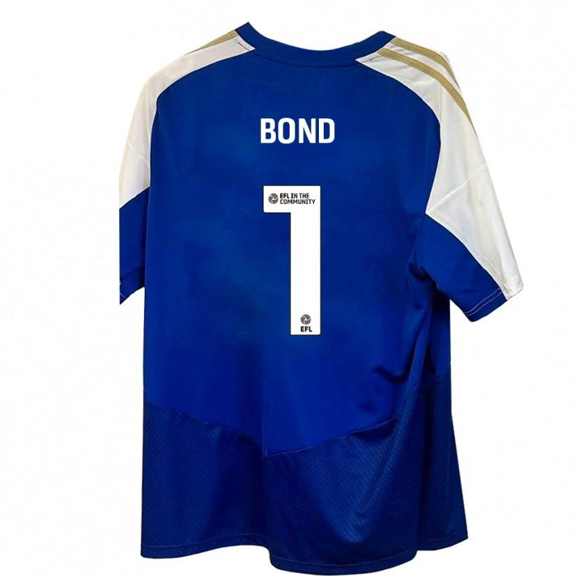 Danxen Kinder Abbi Bond #1 Blau Weiß Gold Auswärtstrikot Trikot 2025/26 T-Shirt