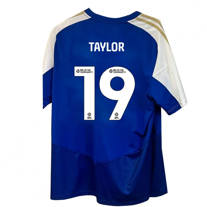 Danxen Kinder Mollie Taylor #19 Blau Weiß Gold Auswärtstrikot Trikot 2025/26 T-Shirt