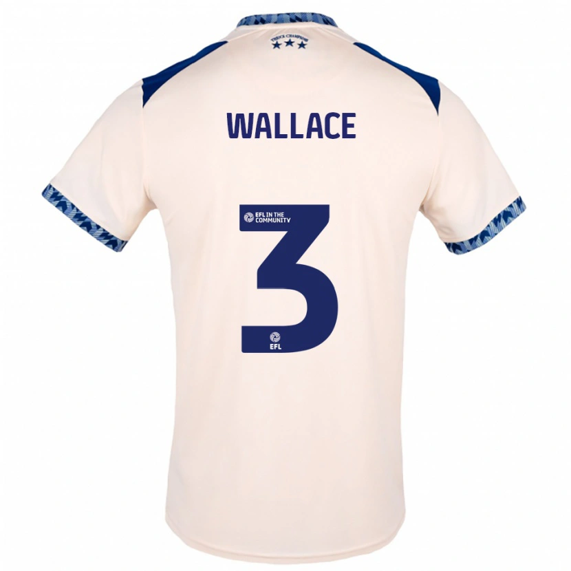 Danxen Kinder Murray Wallace #3 Creme Marine Auswärtstrikot Trikot 2025/26 T-Shirt