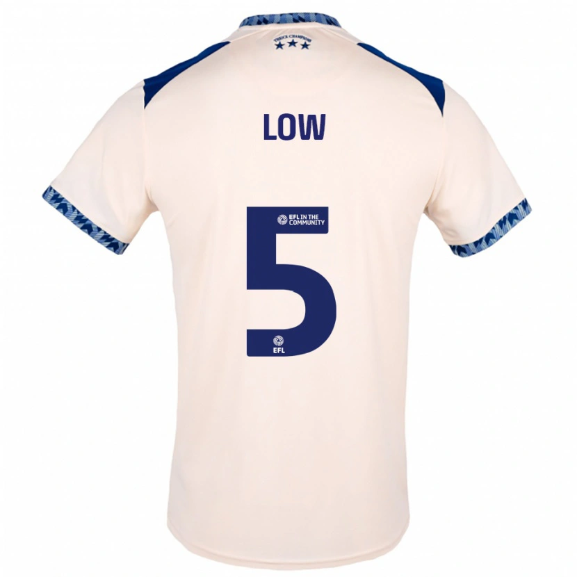 Danxen Kinder Joe Low #5 Creme Marine Auswärtstrikot Trikot 2025/26 T-Shirt