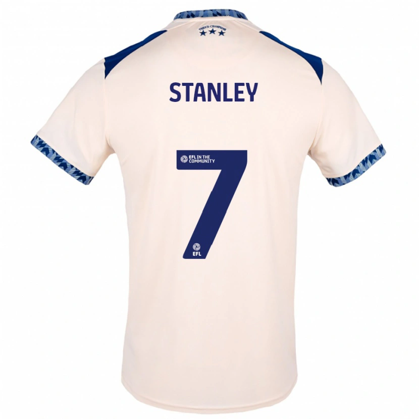 Danxen Kinder Katie Stanley #7 Creme Marine Auswärtstrikot Trikot 2025/26 T-Shirt