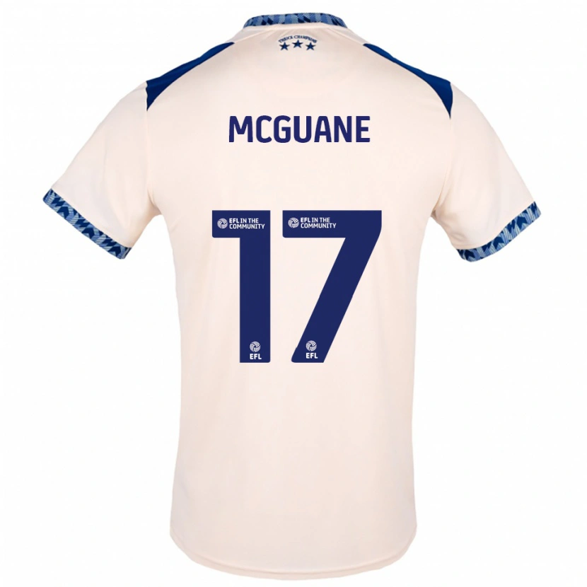 Danxen Kinder Marcus Mcguane #17 Creme Marine Auswärtstrikot Trikot 2025/26 T-Shirt