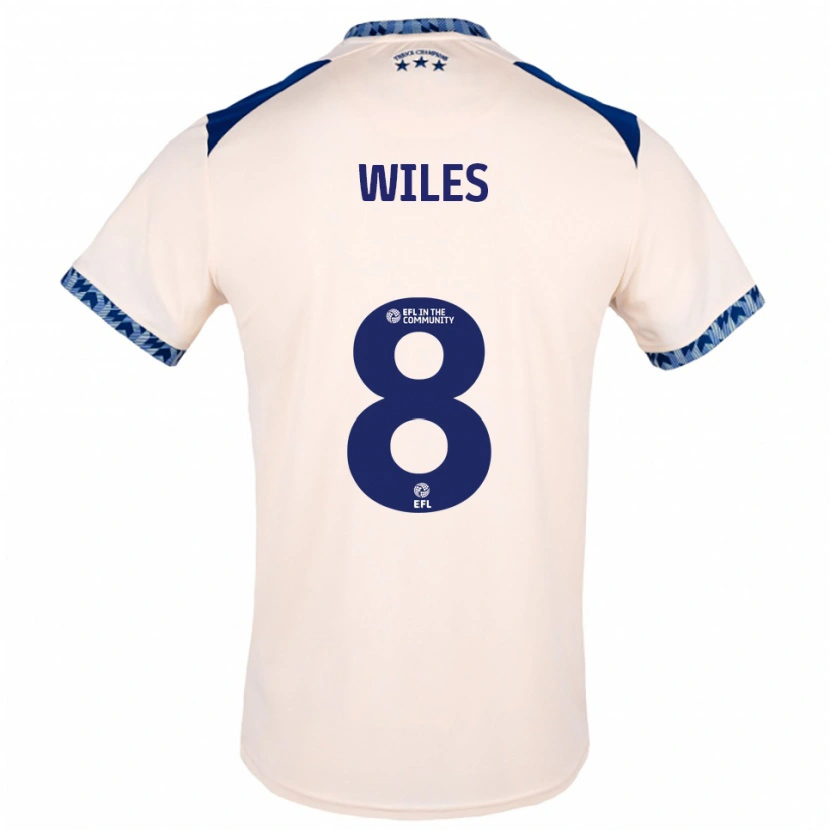 Danxen Kinder Ben Wiles #8 Creme Marine Auswärtstrikot Trikot 2025/26 T-Shirt
