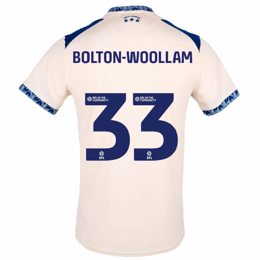 Danxen Kinder Kacey Bolton-Woollam #33 Creme Marine Auswärtstrikot Trikot 2025/26 T-Shirt