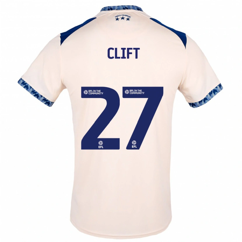 Danxen Kinder Cassidy Clift #27 Creme Marine Auswärtstrikot Trikot 2025/26 T-Shirt