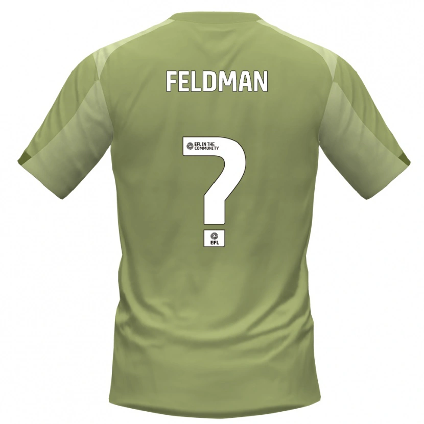 Danxen Kinder Jordan Feldman #0 Salbei Champagner Auswärtstrikot Trikot 2025/26 T-Shirt