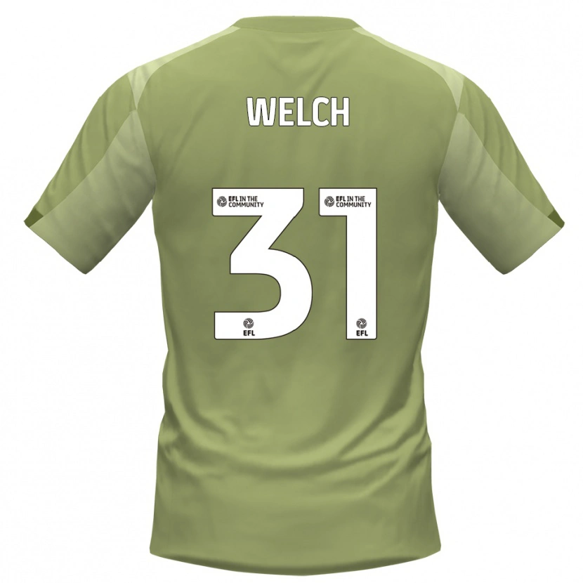 Danxen Kinder Makai Welch #31 Salbei Champagner Auswärtstrikot Trikot 2025/26 T-Shirt