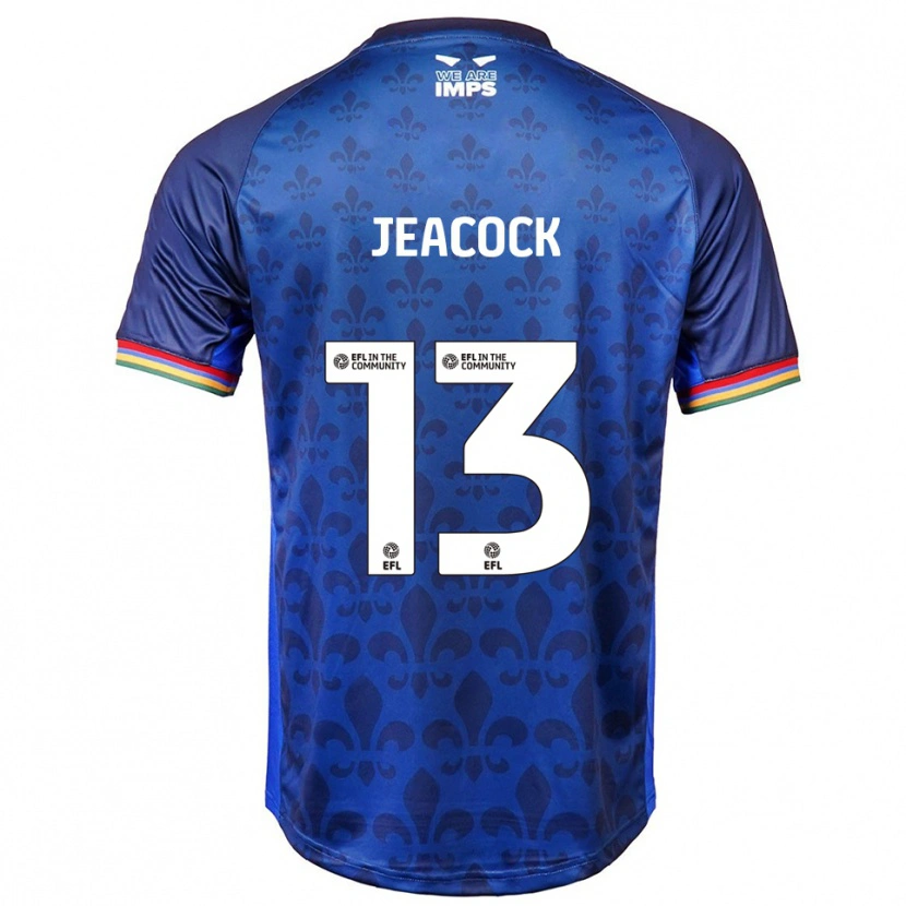 Danxen Kinder Zach Jeacock #13 Blau Marine Auswärtstrikot Trikot 2025/26 T-Shirt