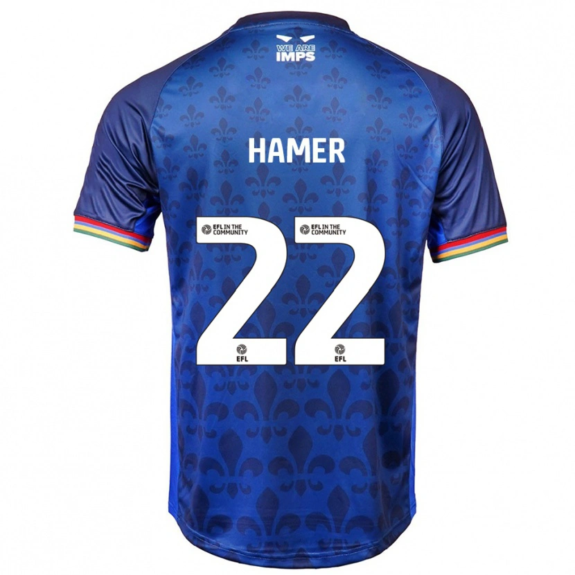 Danxen Kinder Tom Hamer #22 Blau Marine Auswärtstrikot Trikot 2025/26 T-Shirt