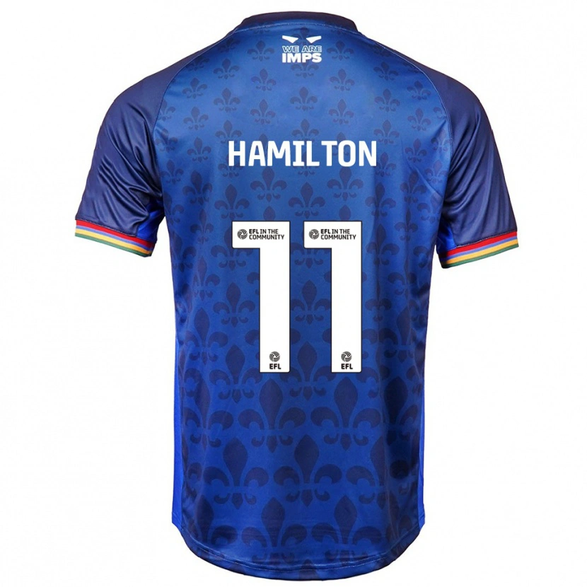 Danxen Kinder Ethan Hamilton #11 Blau Marine Auswärtstrikot Trikot 2025/26 T-Shirt