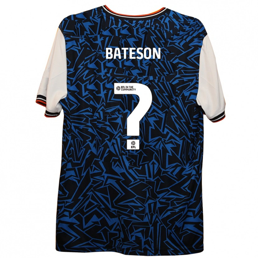 Danxen Kinder Jack Bateson #0 Blau Schwarz Weiß Auswärtstrikot Trikot 2025/26 T-Shirt