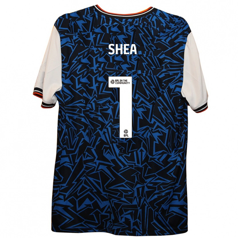 Danxen Kinder James Shea #1 Blau Schwarz Weiß Auswärtstrikot Trikot 2025/26 T-Shirt