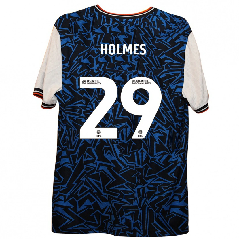 Danxen Kinder Tom Holmes #29 Blau Schwarz Weiß Auswärtstrikot Trikot 2025/26 T-Shirt