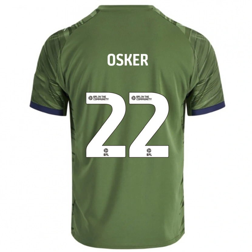 Danxen Kinder Edyn Osker #22 Grün Weiß Auswärtstrikot Trikot 2025/26 T-Shirt